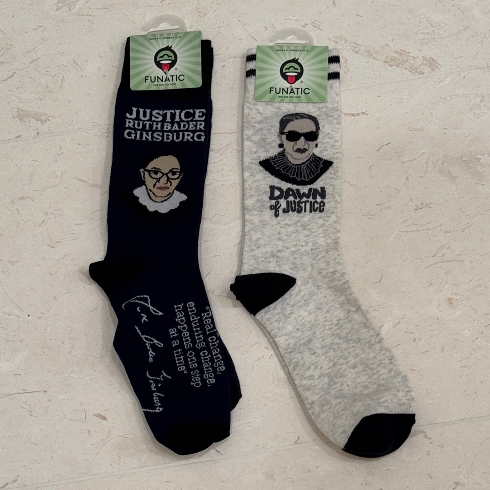 Ruth Bader Ginsburg Socks - 2 pairs!